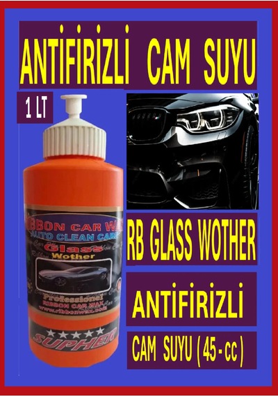 Rb Glass Wother Antifrizli Cam Suyu 1 Lt -45 Cc