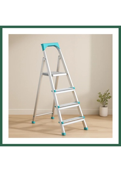 Bezos 3+1 Basamaklı Metal Merdiven 82 Cm 120 Kg Bzs01 Standart