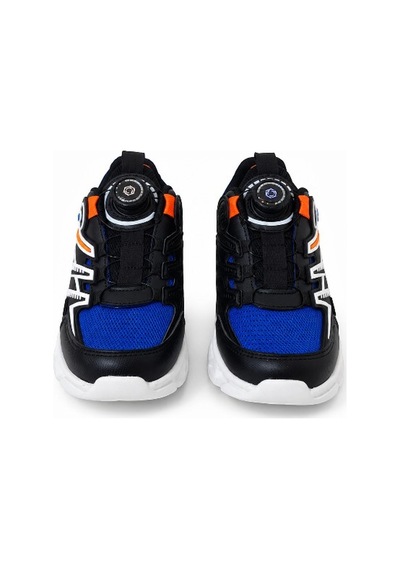 Promax Spin Akıllı Bağcıklı Kolay Giyilebilir Çocuk Spor Ayakkabı Siyah Sax 31-35