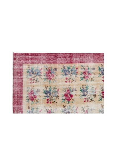 El Dokuması Vintage Yün-pamuk Retro Halı 18386 192 X 284 Cm Çok Renkli