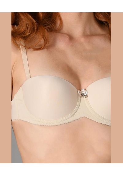 Nbb Destekli Push-up Straplez Cuplı Basic Sütyen- 3520 Ten Rengi