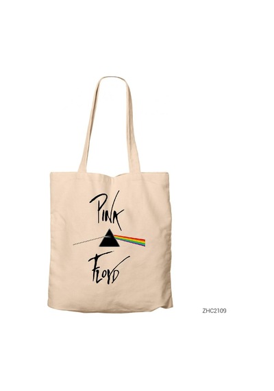 Pink Floyd Dark Side Of Moon White Kanvas Bez Çanta
