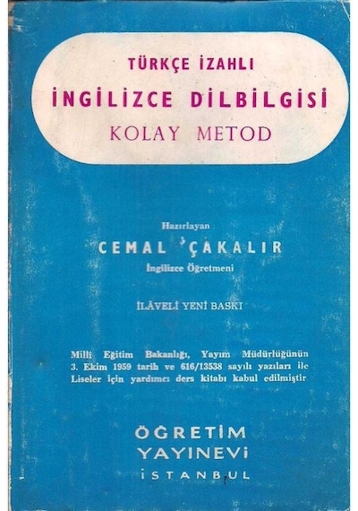 Türkçe İzahlı İngilizce Dilbilgisi Kolay Metod - Cemal Çakalır