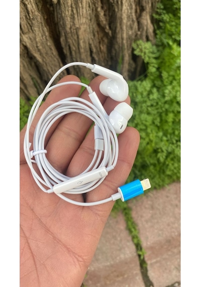 İphone 11 Uyumlu Tak Kullan Kablolu Silikonlu Kulaklık Lightning