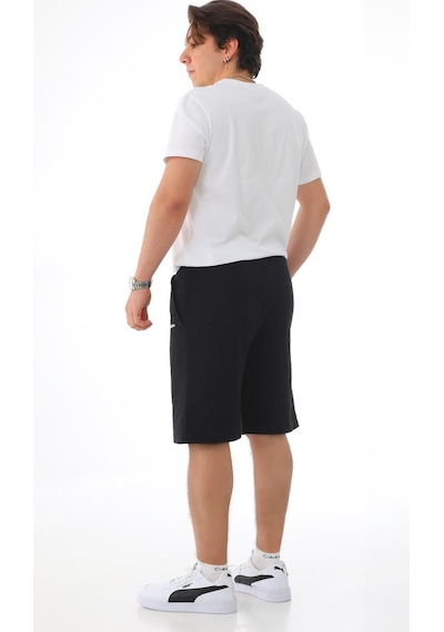 Penyebizden Erkek Regular Fit Normal Kesim %100 Pamuklu Şort-siyah