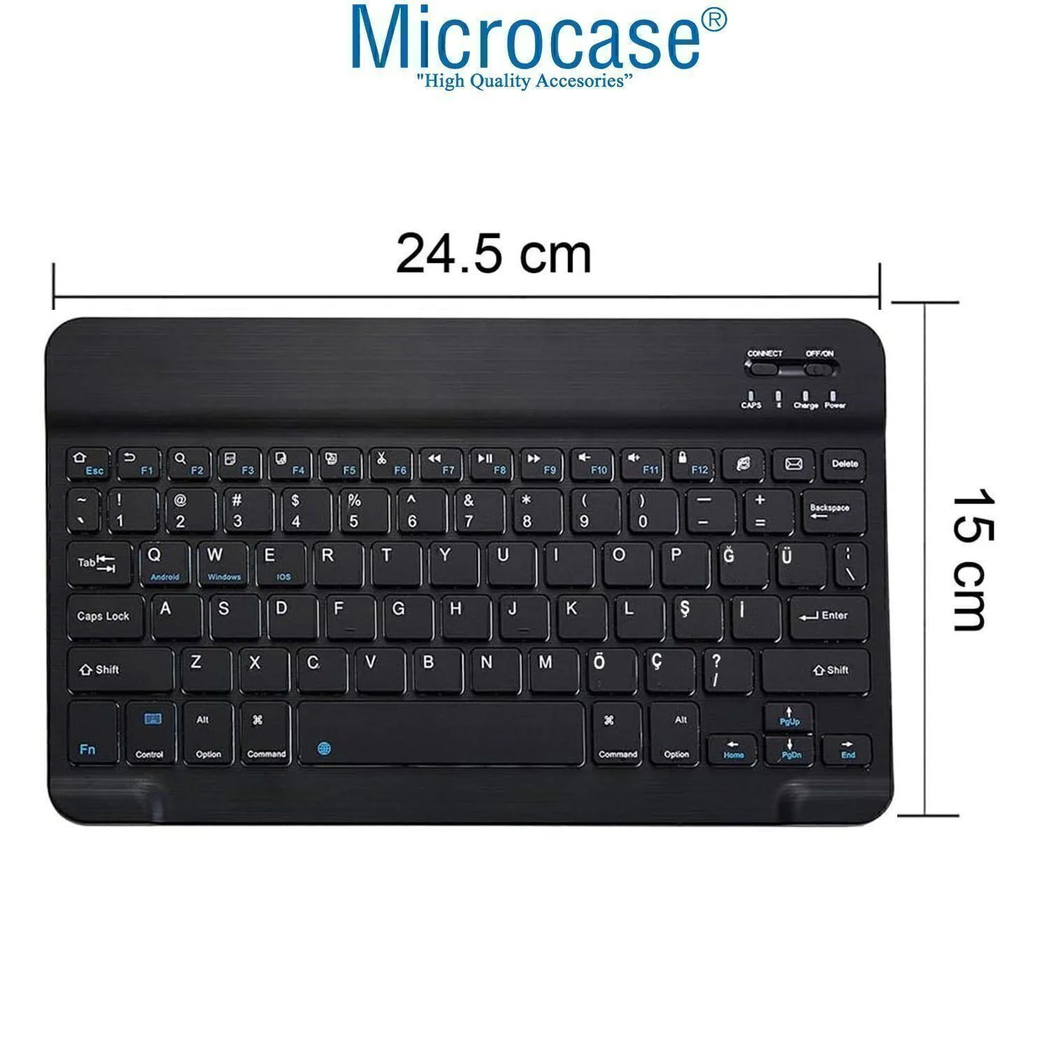 Microcase Samsung Active 4 Pro / Active 5 Pro 10.1'' İle Uyumlu Tablet Çanta+bluetooth Klavye+mouse+tablet Standı Siyah-al4840 Diğer