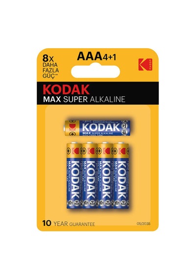 4+1 Max Alkalin İnce Pil - Mavi