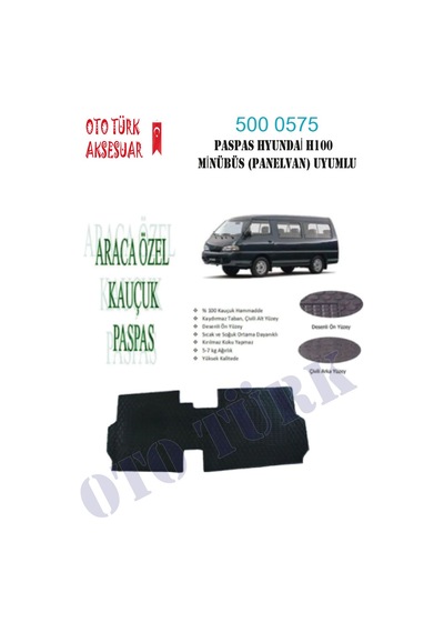 Hyundai H100 Panelvan Uyumlu Oto Paspas