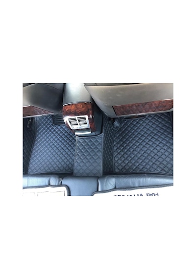 Araca Özel 5D 7D Havuzlu Deri Paspas Skoda Octavia 2013-2021 2021-Siyaha Siyah Dikişli