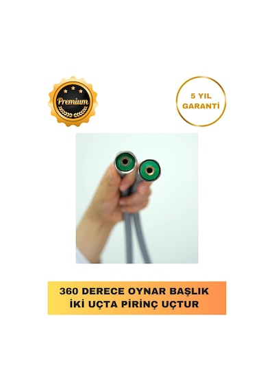 5 Fonksiyonlu Su Tasarruflu Çelik Paslanmaz Su Çıkışlı Filtreli Turbo Duş Başlığı Hortum Set Çok Renkli