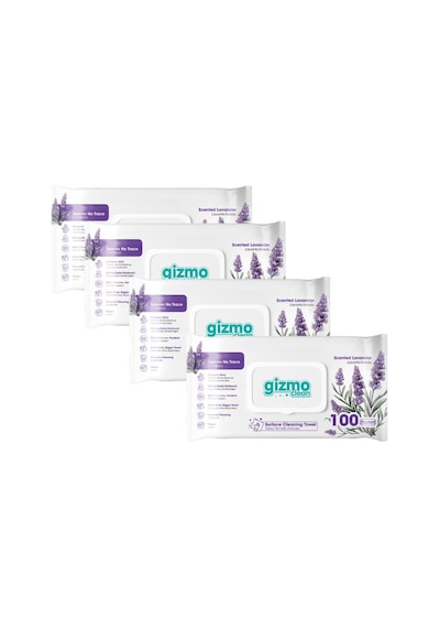 Gizmo Clean Yüzey Temizlik Havlusu Lavanta Kokulu 4 Paket 400 Yaprak Beyaz