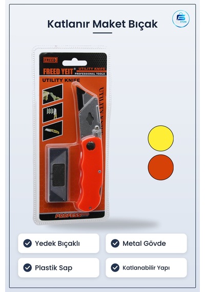 Maket Bu00c4 U00c3 Ak Katlanır Halı Falçata Yedek Bıçaklı Metal G