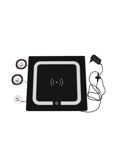 Powermaster Kh-bc01 Mobilya Komodin Kablosuz + Kablolu Şarj Ünitesi Bt Speaker Dokunmatik Led Aydınlatma Diğer