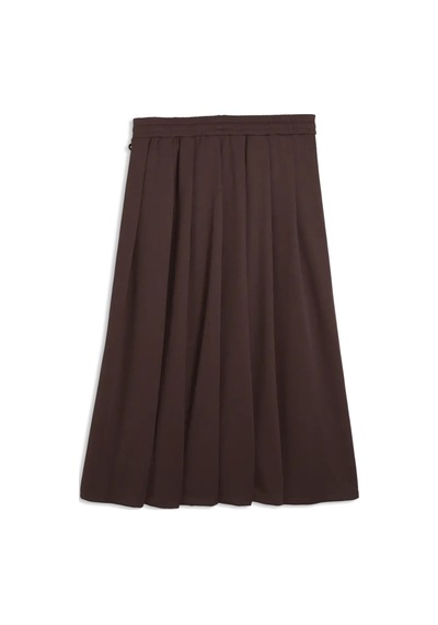 Puma T7 Midi Pleated Skirt Kahverengi Kadın Elbise-etek