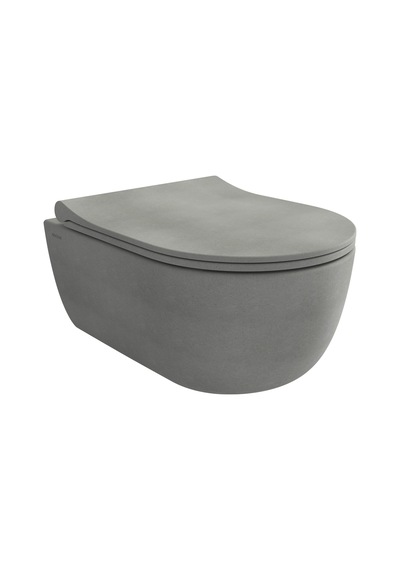 Bocchi V-tondo Rimless Asma Klozet - Mat Beton - 1417-069-0128 Beyaz