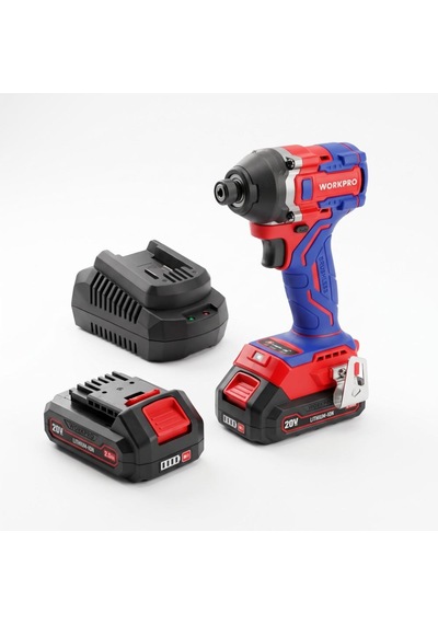 Workpro Wp390107 20volt 2.0ah. Li-ion 230nm Çift Akü Kömürsüz Profesyonel Şarjlı Darbeli Tornavida