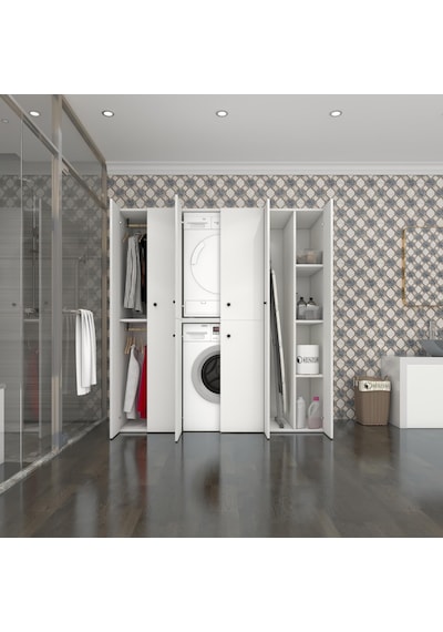 Kenzlife Çamaşır-Kurutma Makinesi Dolabı Ve Giysi Dolabı Suyuti Sağ Byz 180 170 60 Banyo Çok Renkli Kenzlife Çamaşır-Kurutma Makinesi Dolabı Ve Giysi Dolabı Suyuti Sağ Byz 180 170 60 Banyo Çok Renkli