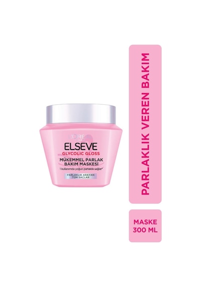 Glycolic Gloss Mükemmel Parlaklık Veren Saç Bakım Maskesi 300ml 3600524246884-11197