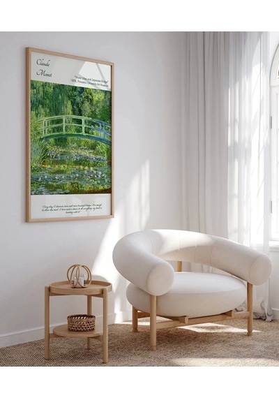 Çerçevesiz Poster Claude Monet Zambaklar Ve Japon Köprüsü