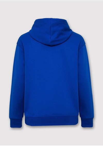 Kapüşonlu Sweatshırt Saks Mavi