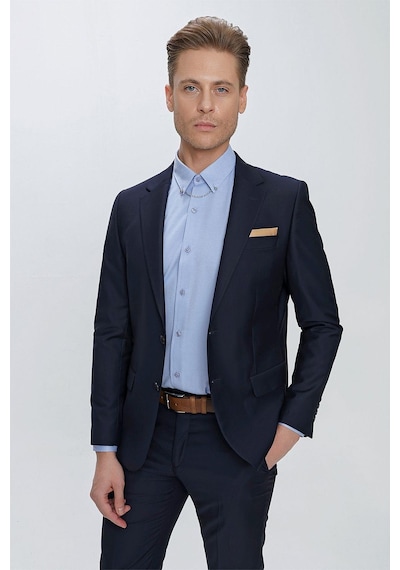 Efor Slim Fit Klasik Mono Yaka Klasik Lacivert Takım Elbise Tk 2021 Lacivert