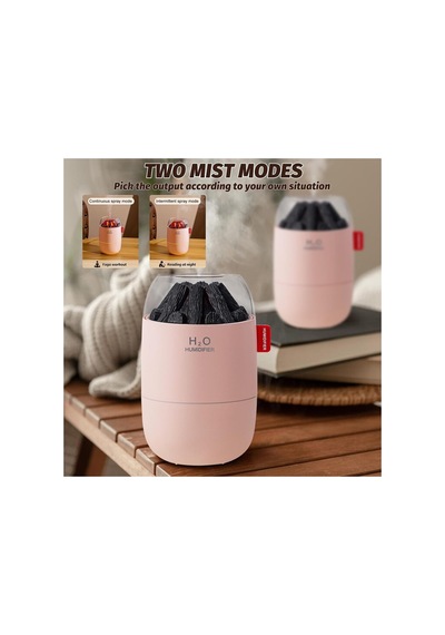 280ml Mini Oda Hava Nemlendirici Volkanik Alev Görsel Led Işıklı Buhar Makinesi