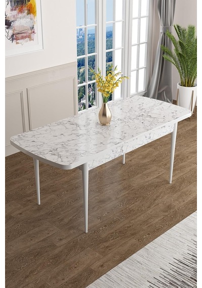 Concept Han Serisi 70x114 Cm Açılabilir Mdf Mutfak Masa Takımı, Beyaz Mermer Desen Masa, 4 Haki Yeşil Sandalye Çok Renkli Concept Han Serisi 70x114 Cm Açılabilir Mdf Mutfak Masa Takımı, Beyaz Mermer Desen Masa, 4 Haki Yeşil Sandalye Çok Renkli