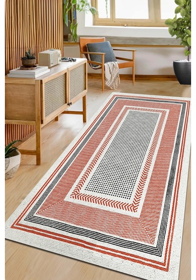 Orange Wicker Makinede Yıkanabilir Kaymaz Taban Leke Tutmaz Dijital Salon Halısı Mutfak Halısı Ve Yolluk Renkli