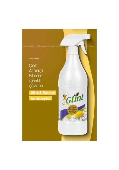 Glint Bitkisel İçerikli Çok Amaçlı Yüzey Temizleyici 2x1 Litre Setli Ürün Çok Kullanışlı 2'li Set