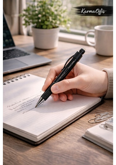 Siyah Plus 0.7 Versatil Kalem Ergonomik, Kaymaz Tutuş Siyah