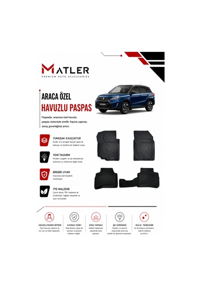 Suzuki Vitara 2017 Model 4d Ekstra Havuzlu Paspas