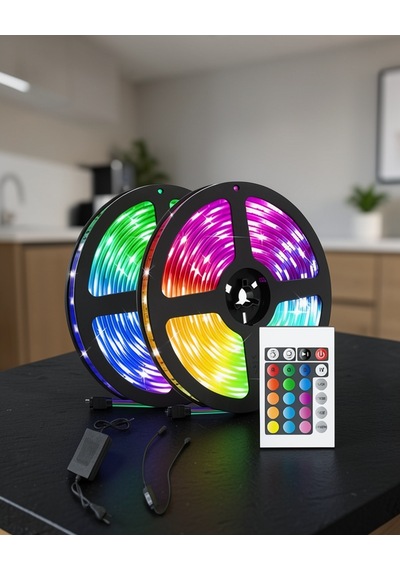 Rgb Işıklı 10 Metre Şerit Led Kumandalı Ucz10mşeritled3-1