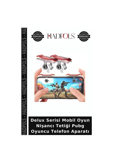 Delux Serisi Mobil Oyun Nişancı Tetiği Pubg Oyuncu Telefon Aparatı