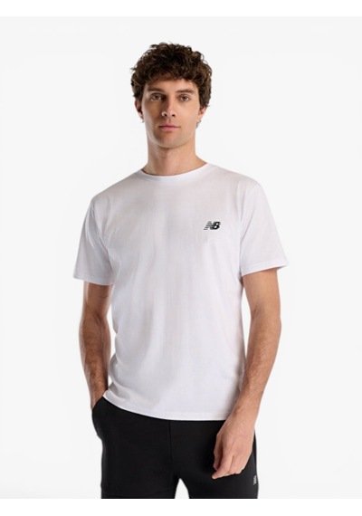 New Balance Mnt1537 Erkek Beyaz T-shirt - Mnt1537