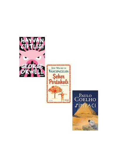 Hayvan Çiftliği + Şeker Portakalı + Simyacı Set 3 Kitap