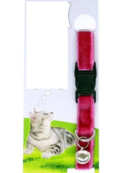 Kadife Dokulu Ayarlanabilir Çıngıraklı Kedi Tasması Diğer