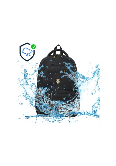 Seventeen Unisex Suya Dayanıklı Çok Bölmeli Laptop, Okul Ve Günlük Kullanım Sırt Çantası 4904 Siyah-mavi