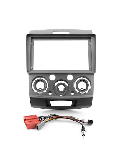 Govimaks Ford Ranger / Mazda Bt-50 2006-2010 Uyumlu 9 Inc Grey Androıd Multimedya Çerçevesi - Soket