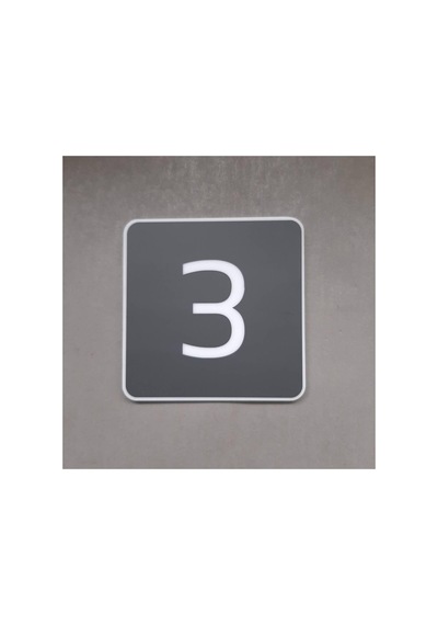 Basic Seri Kendinden Yapışkanlı Kapı Numarası -3