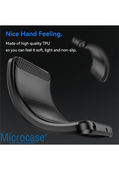 Microcase Oneplus Nord N20 Se Brushed Carbon Fiber Silikon Kilif 559448933