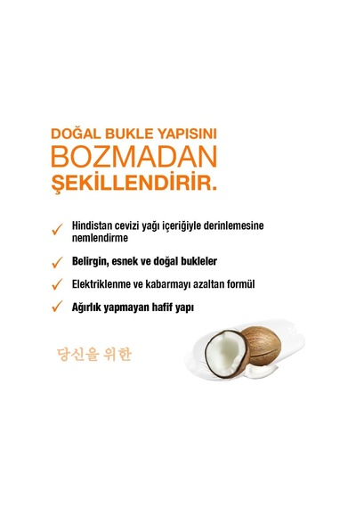 Yoon Bukle Belirginleştirici Saç Köpüğü 200ml Kıvırcık Saçlar İçin Şekillendirici Köpük, Elektriklenm