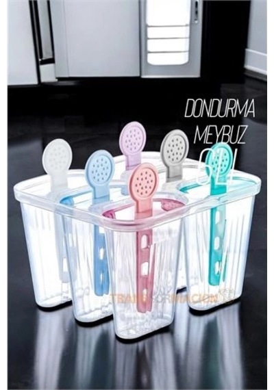 6'lı Dondurma Ve Meybuz Kalıbı Sağlıklı Ev Yapımı Atıştırmalık Seti 721454