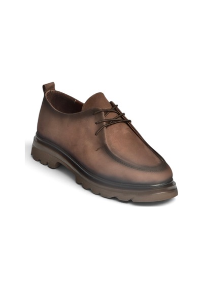 Fox Shoes Z555261101 Kahverengi Hakiki Deri Nubuk Kadın Ayakkabı
