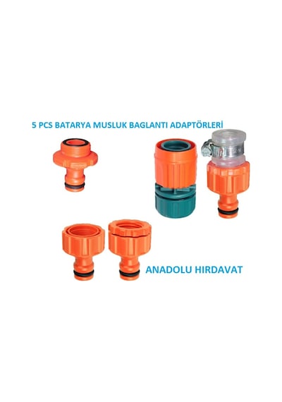 Sayım Otomatik Musluk Ve Batarya Baglantı Adaptörü 5 Parça Set