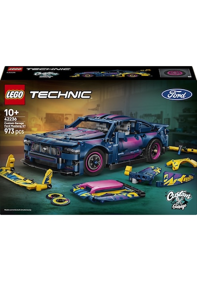 LEGO® Technic Modifiye Ford Mustang GT Araba 42236 - 10 Yaş ve Üzeri Çocuklar için 8 Detay İçeren Oyuncak Yapım Seti (973 Parça)