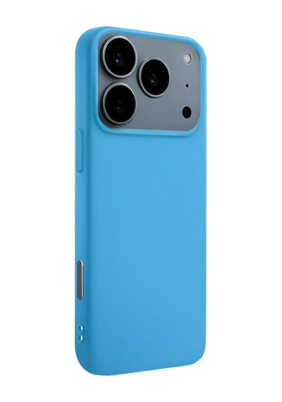 Apple iPhone Uyumlu 17 Pro Max Nano İçi Kadife Silikon - Mavi Bzsxx00 1