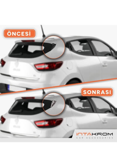 intakrom Renault Clio 4 Krom Arka Cam Rüzgarlık Üçgeni 2012 - 2018 intakrom Renault Clio 4 Krom Arka Cam Rüzgarlık Üçgeni 2012 - 2018