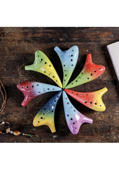 Hermann Mayer Pro Ocarina 12 Ses Bordo Mavi
