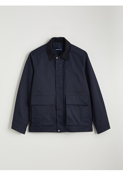 Lcwaıkıkı Classic Lacivert Kadife Yaka Gabardin Erkek Ceket
