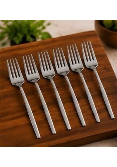 Yemek Çatalı - Altı Parça Gümüş